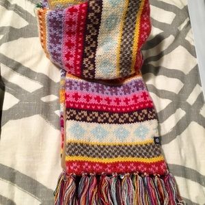 100% lambswool Multi-color warm Scarf, GAP